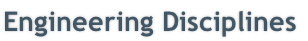 Engineering Disciplines